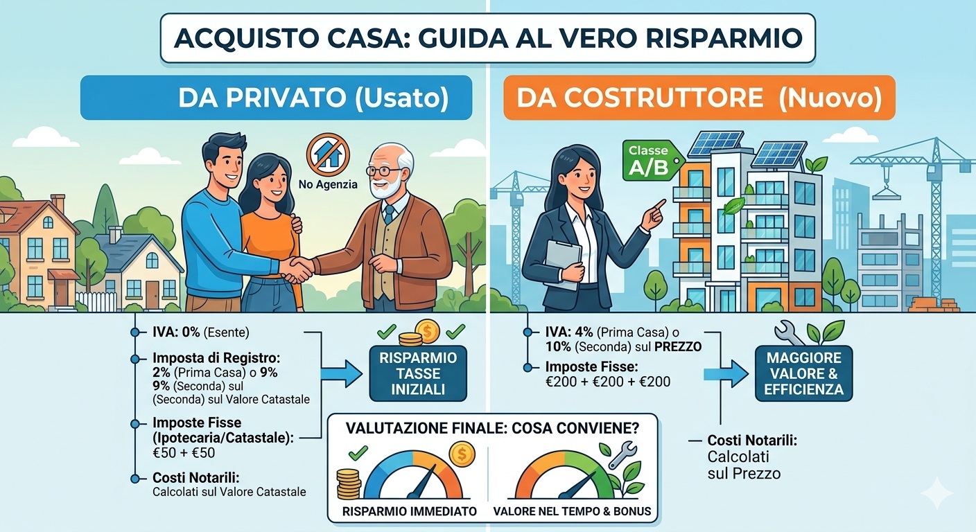 Acquisto Casa da Privato o Costruttore: Guida al Vero Risparmio