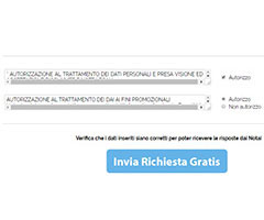 Invia la richiesta di contatto al Notaio